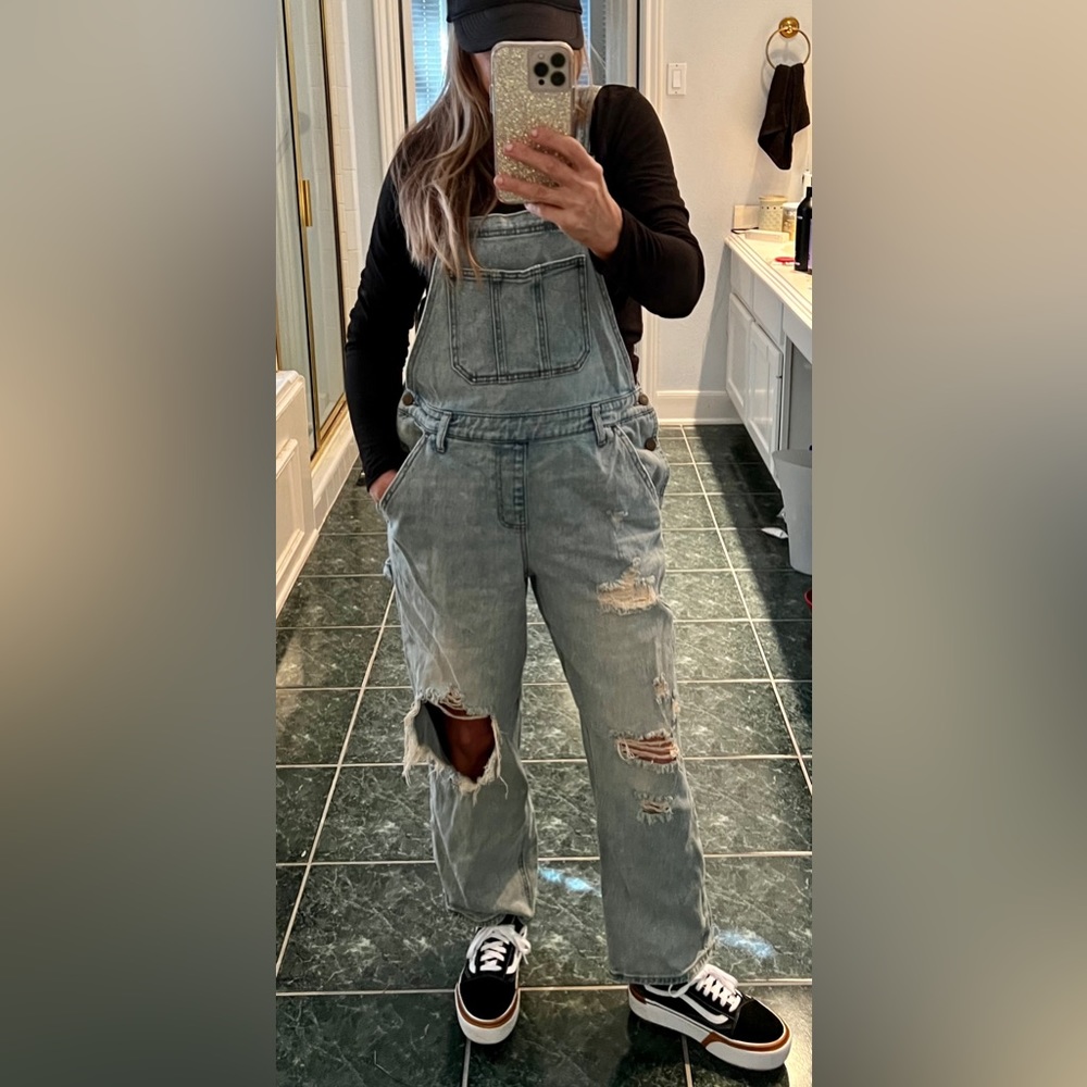Relax Fit Jean Overalls